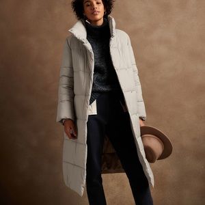 NWT Banana Republic Long Puffer Coat